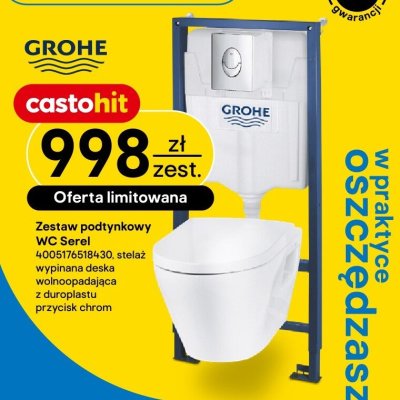 Zestaw podtynkowy WC Serel promocja w Castorama