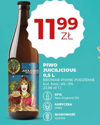 Piwo juicilicious 0,5 l promocja w Duży Ben