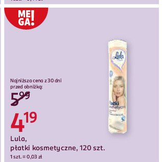 Płatki kosmetyczne Lula promocja w Rossmann