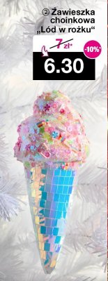 Zawiszka choinkowa Lód w rożku promocja w Woolworth