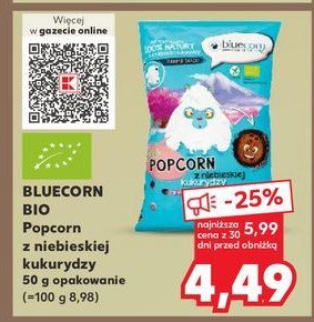 Popcorn z niebieskiej kukurydzy z solą himalajską Bluecorn promocja