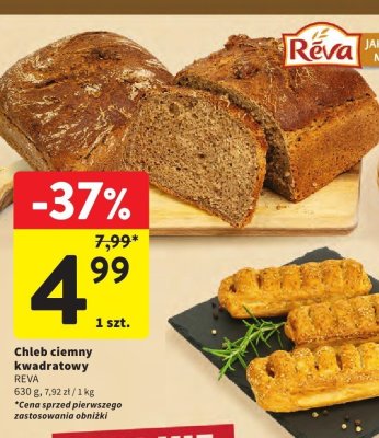 Chleb ciemny kwadratowy REVA promocja w Intermarche