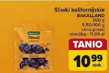 Śliwki kalifornijskie Bakalland promocja w Carrefour