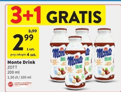 Monte Drink ZOTT promocja w Intermarche