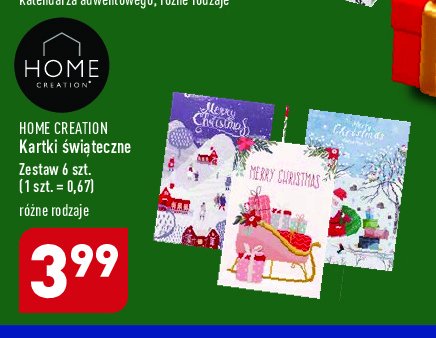 Kartki świąteczne Home creation promocja