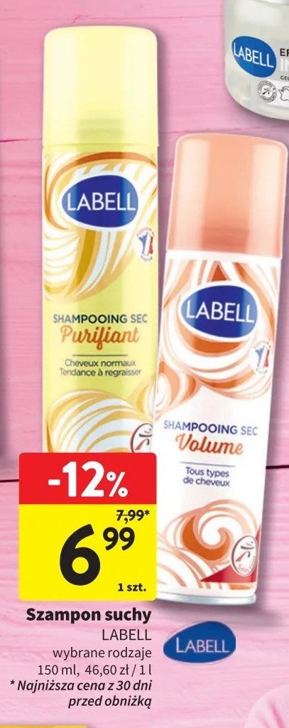 Szampon do włosów suchy purifiant Labell promocja