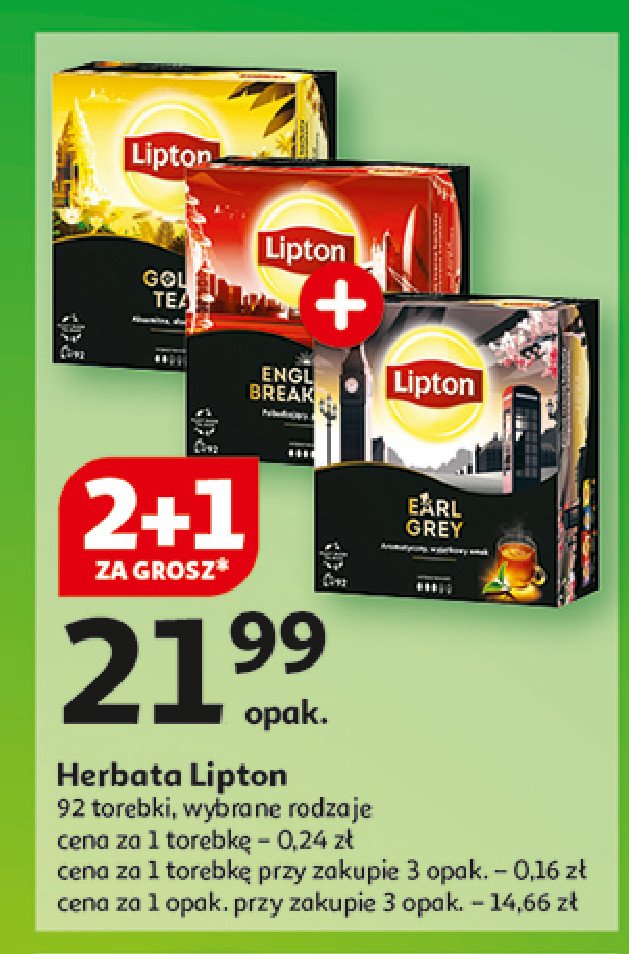 Herbata earl grey Lipton special collection promocja