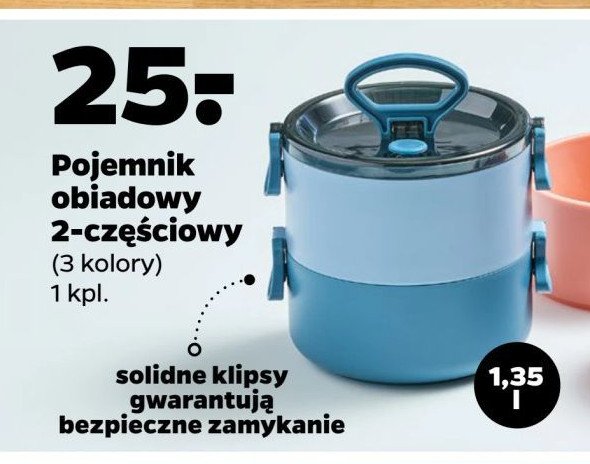 Pojemnik obiadowy 2-komorowy promocja