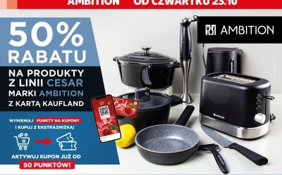 Produkty linii Cesar marki Ambition -50% promocja w Kaufland