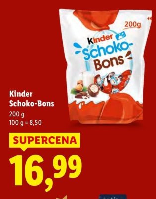 Czekolada Kinder Schoko-Bons promocja w Lidl