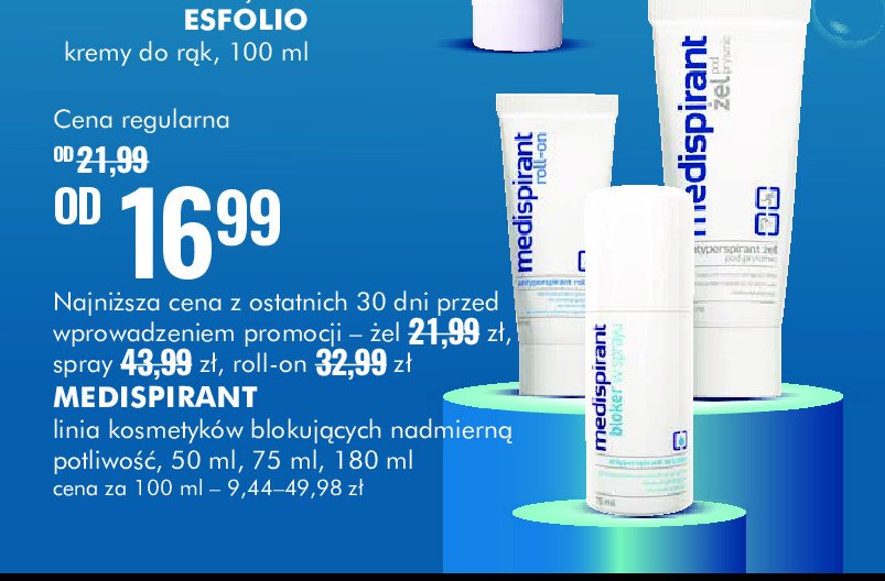 Antyperspirant profesjonalny w kulce Medispirant promocja