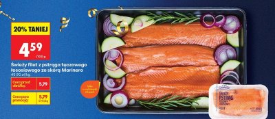 Filet świeży filet z pstrąga tęczowego łososiowego ze skórą Marinero promocja w Biedronka