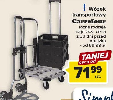 Wózek transportowy składany Carrefour promocja