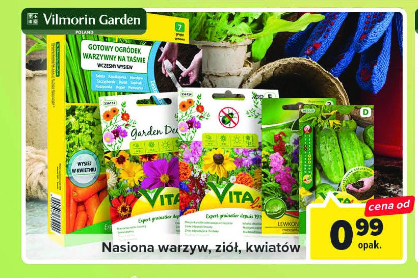 Nasiona warzyw Vilmorin garden promocja