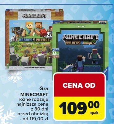 Gra MINECRAFT różne rodzaje promocja w Carrefour