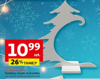 Ozdobny stojak na bombkę promocja w Auchan