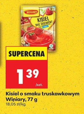 Kisiel Kisiel o smaku truskawkowym Winiary promocja w Biedronka