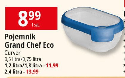 Pojemniki na żywność grand chef poj. 0.5 l Curver promocja w Leclerc