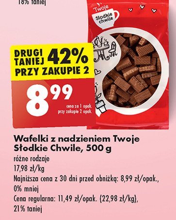 Wafle czekoladowe Twoje słodkie chwile promocja