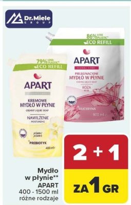 Mydło w płynie APART 400-1500 ml różne rodzaje promocja w Carrefour