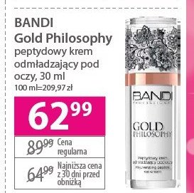 Krem pod oczy Bandi gold philosophy promocja