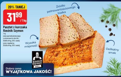 Pasztet z kurczaka Rzeźnik Szymon 1kg promocja w POLOmarket