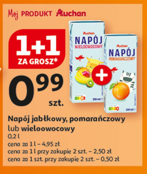 Napój jabłkowy Auchan promocja