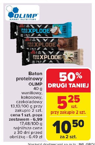 Baton proteinowy xplode czekoladowy Olimp sport nutrition promocja