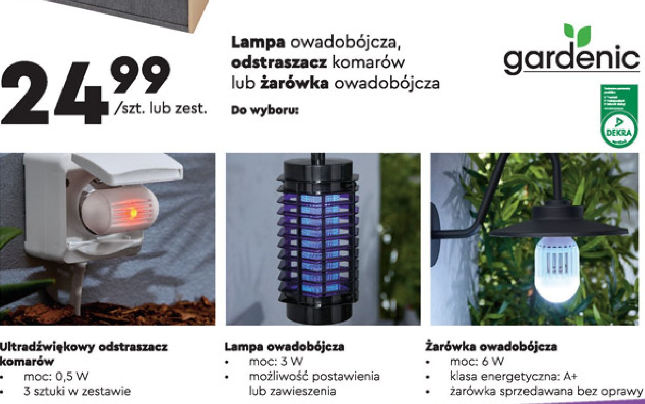 Lampa owadobójcza Gardenic yard promocja