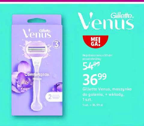 Maszynka do golenia Gillette venus comfort glide freesia promocja w Rossmann