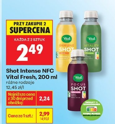 Shot Intense NFC Vital Fresh, 200 ml promocja w Biedronka
