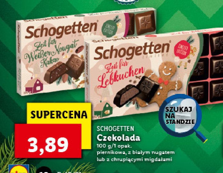 Czekolada nougat Schogetten promocja