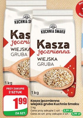 Kasza jęczmienna wiejska gruba Kuchnia Smaku promocja w Dino