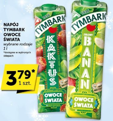 Napój Tymbark Owoce Świata wybrane rodzaje promocja w Groszek