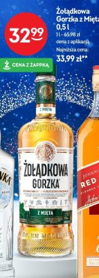 Wódka Żołądkowa Gorzka z Miętą 0,5l promocja w Żabka