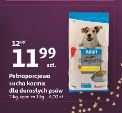 Karma dla psów z drobiem Auchan promocja