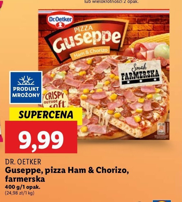 Pizza szynka i chorizo farmerska Dr. oetker guseppe promocja