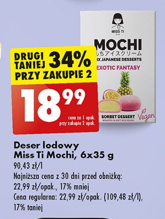 Deser lodowy exotic fantasy Miss ti mochi promocja