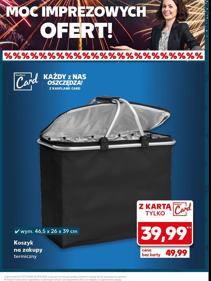 Koszyk na zakupy promocja w Kaufland