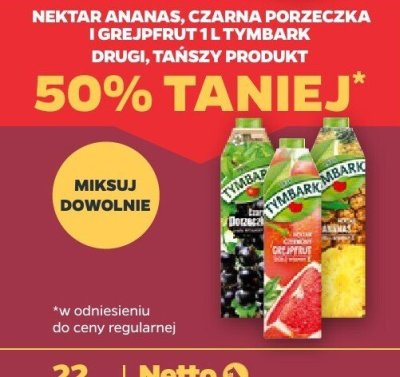 Nektar ananas 1 l  promocja w Netto