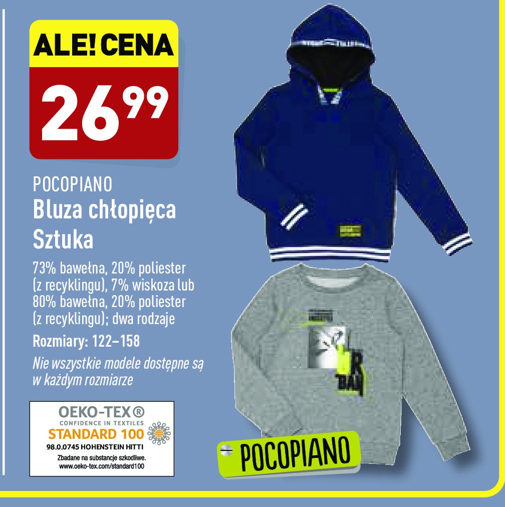 Bluza chłopięca 122-158 cm Pocopiano promocja