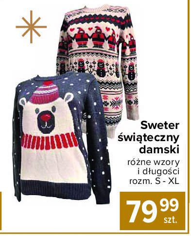 Sweter damski świąteczny promocja