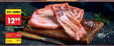 Żeberka wieprzowe trójkąt  promocja w Biedronka