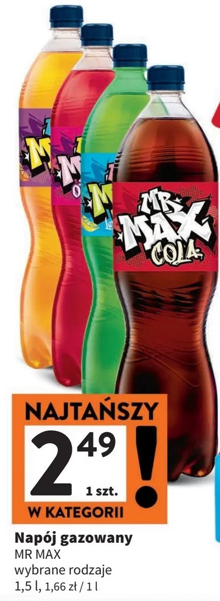 Napój cola MR MAX promocja