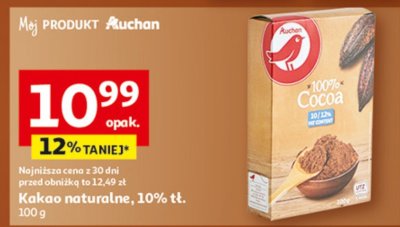Kakao naturalne Auchan promocja w Auchan