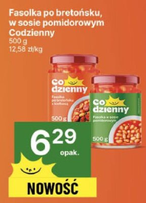 Fasolka po bretońsku w sosie pomidorowym Codzienny promocja w Delikatesy Centrum