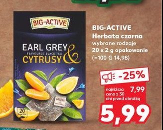 Herbata earl grey & cytrusy Big-active promocja