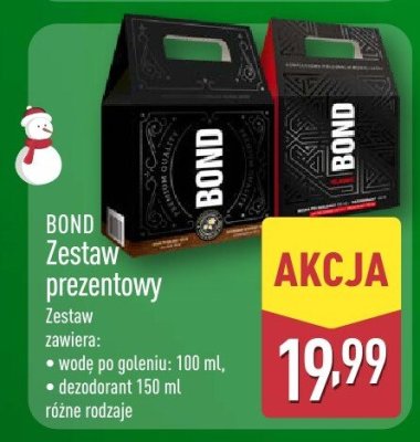 Zestaw prezentowy BOND różne rodzaje promocja w Aldi
