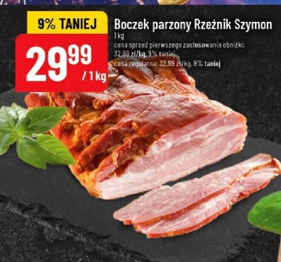 Boczek parzony Rzeźnik Szymon promocja w POLOmarket