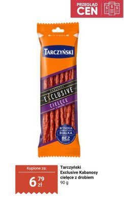 Kabanosy Exclusive cielęce z drobiem promocja w Biedronka